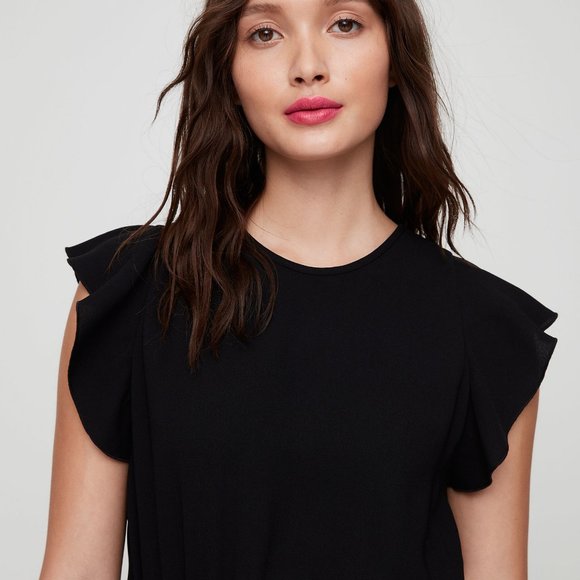 Aritzia WILFRED Fleurette Crepe Wide Leg Jumpsuit - Picture 5 of 14